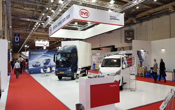 BYD Debuts its Pure-Electric Trucks and Van in Greece at Cargo Truck & Van Expo 2021